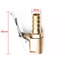 Car Tire Inflator Pump Valve Connector Clip Adapter Brass Tyre Wheel