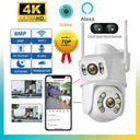 6MP Dual Lens PTZ Wifi Camera: Advanced Ai Tracking for Outdoor Security  ourlum.com 4MP NO SD Card EU plug CHINA