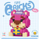 Hello Kitty Building Block Anime Figure Puzzle Ornament Gift  ourlum.com Lotso - 218PCS NO BOX 