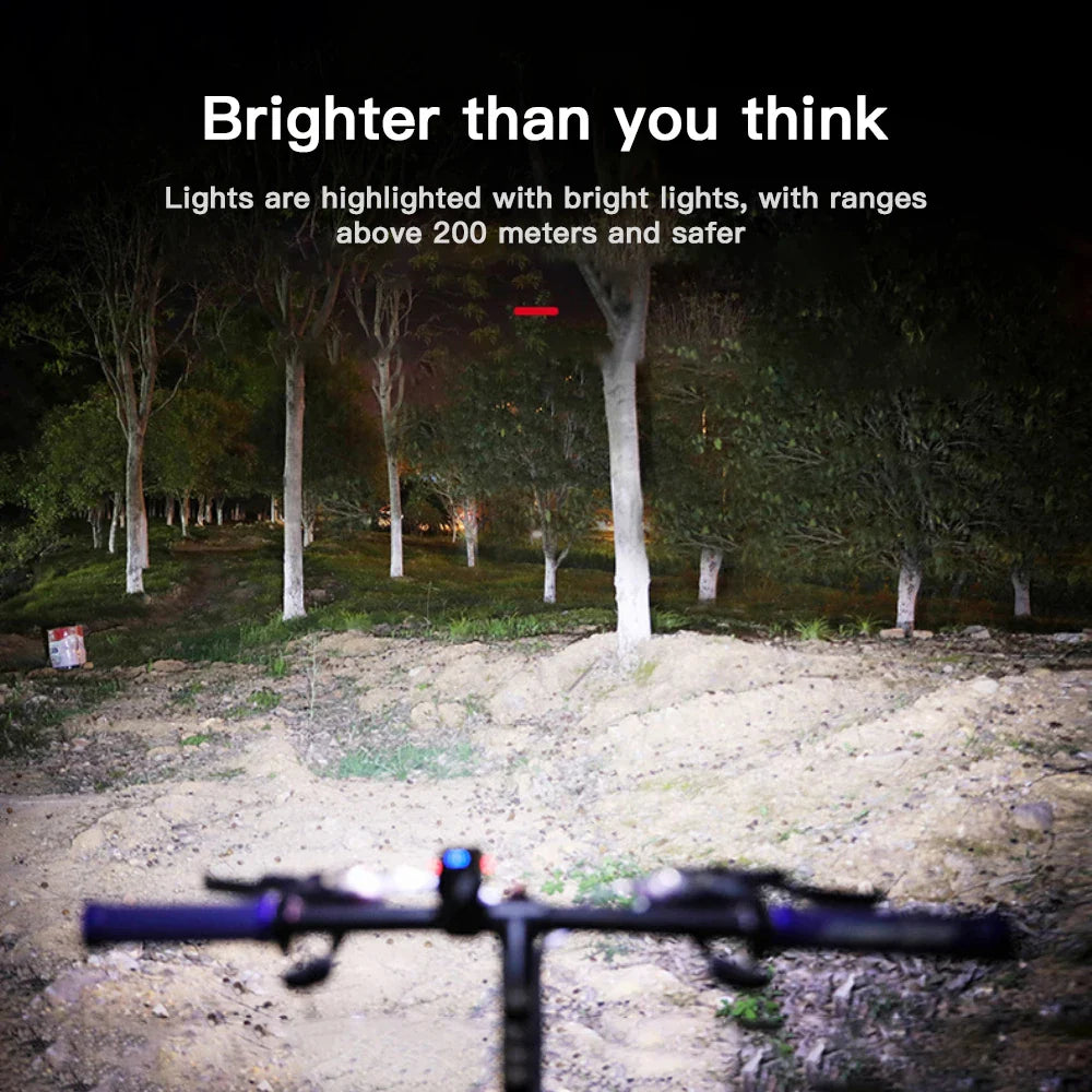 Illuminate Your Path with USB Rechargeable LED Bike Light: Waterproof & Long Battery Life  ourlum.com   