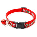 Nylon Pet Collar with Bell and Christmas Neck Strap  ourlum.com Red4 Adjustable 19-32cm 