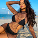 Fishnet Dress Beach Cover-Up Stylish Trendy Fashion Choice