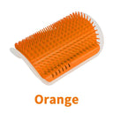 Cat Self Groomer with Catnip Soft Cats Massage Comb Brush  ourlum.com Orange  