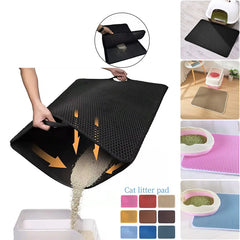 EVA Cat Litter Pad: Waterproof Non-slip Filter Washable Floor Mat