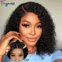 Fayniss Water Wave Brazilian Human Hair Lace Wig Bob