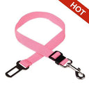 Adjustable Pet Car Seat Belt for Dogs and Cats: Safety Harness Clip for Vehicle  ourlum Pink  