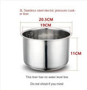 Versatile 304 Stainless Steel Pressure Cooker Inner Pot Non Stick Rice Liner 2L to 6L Sizes