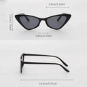 3 Pairs Per Set Small Cat Eye Sunglasses Women Cute Skinny