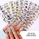 Trendy Marble Nail Foil Stickers Set for DIY Nail Art