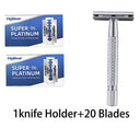 Classic Double-Blade Stainless Steel Razor for Timeless Shaving