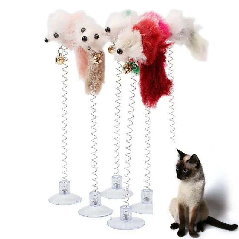 Interactive Feather Cat Toy Stick with Bell - Engaging Cat Teaser for Play  ourlum   