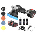 900W Cordless Car Polisher Machine Brushless 5 Inche Rechargeable Eccentric Polisher Wireless Car Polishing Waxing Machine Kit  ourlum.com   