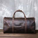 Vintage Leather Cross Style Men's Hand Luggage Duffel Bag