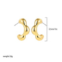 Waterdrop Statement Earrings Chic Stainless Steel Jewelry