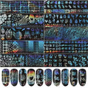 Trendy Marble Nail Foil Stickers Set for DIY Nail Art