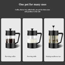 350ML/600ML/1000ML French Press Coffee Maker Glass Brewer