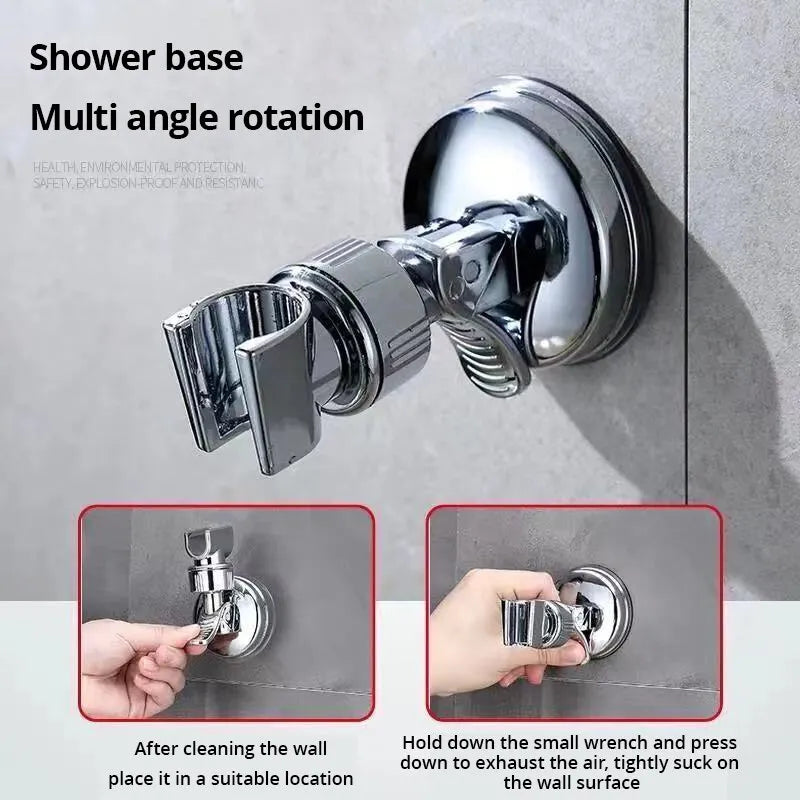 Lotus Canopy Shower Rack: Adjustable Bathroom Organizer with Handheld Nozzle  ourlum.com   