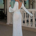 Beach Seduction: Elegant Knitwear for Maxi Dress Style