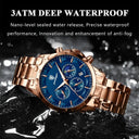 Luxury Men's Chronograph Watch Military Waterproof Timepiece