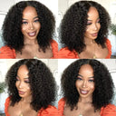 Stylish Short Curly Bob Wig 13x4 Lace Front Human Hair