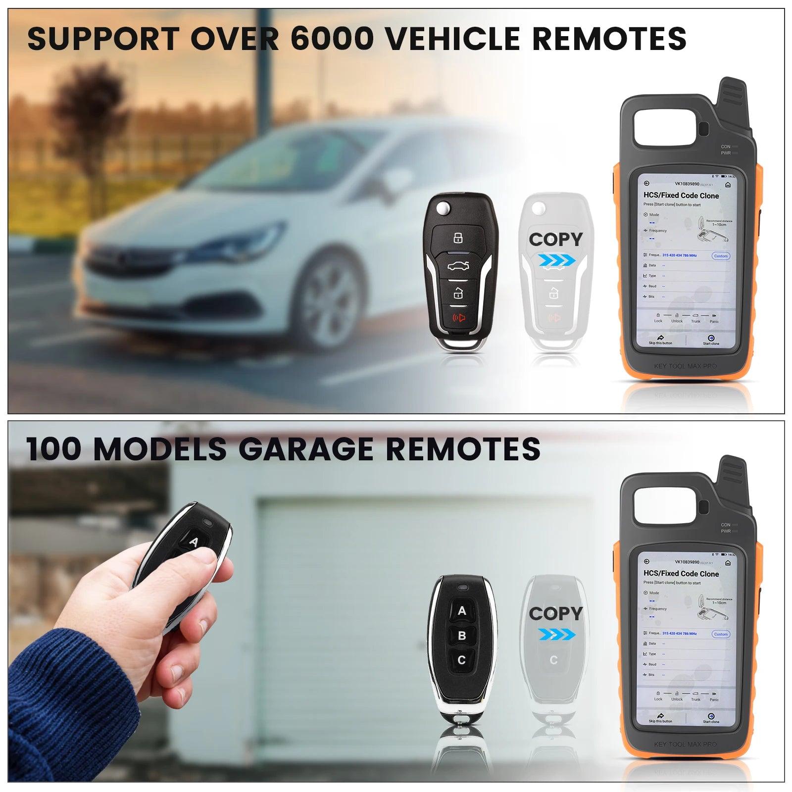 Xhorse VVDI Key Tool Max Pro Remote Programmer Combines Key Tool Max and Mini OBD Tool Functions Free with Renew Cable