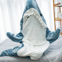 Cartoon Shark Blanket Sleeping Bag Women Comfy Homewear