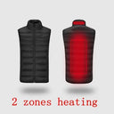 9 Areas Heated Vest Jacket USB Men Winter Hunting Jacket