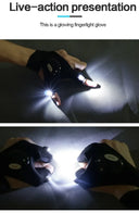 Night Light Waterproof Led Fishing Gloves Outdoor Tool