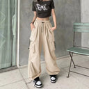 Back to School Women's New American Hip-Hop Wide-Leg Pants