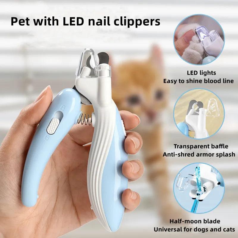 LED Pet Nail Clippers for Dogs and Cats: Easy, Safe Grooming Essentials  ourlum.com   