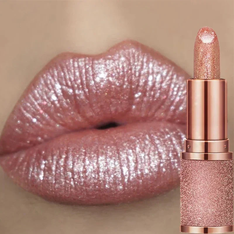 Temperature Color Changing Glitter Lipstick: Sparkling Red Pink Glamour - Velvet Matte Finish & Long-Lasting  ourlum.com   