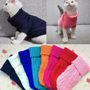 Cozy Cotton Pet Knitted Sweater for Winter Warmth  ourlum.com   