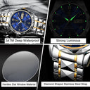 POEDAGAR Men's Luxury Stainless Steel Quartz Watch Design