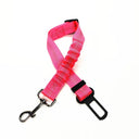 Pet Safety Car Seat Belt with Reflective Elastic Traction Rope  ourlum.com Rose  