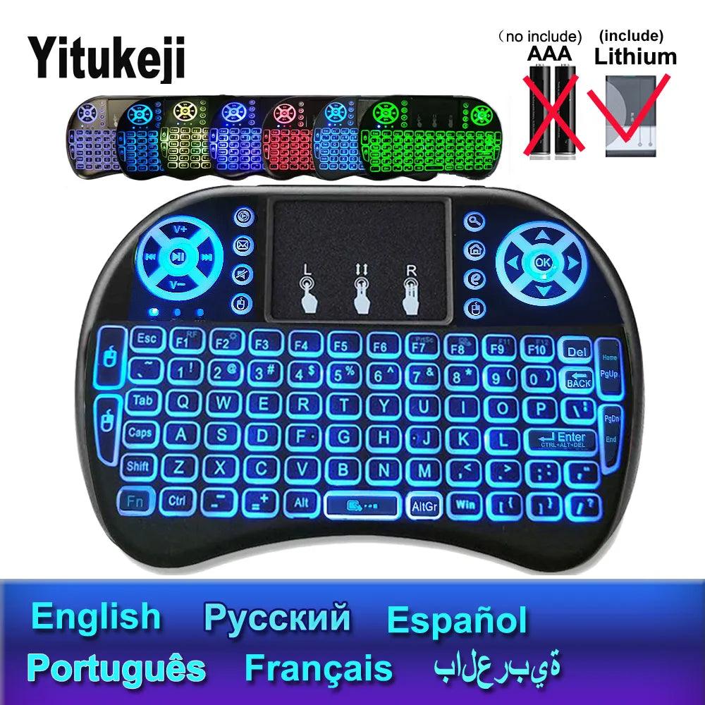 7-in-1 Backlit Air Mouse Remote and Keyboard: Ultimate Convenience  ourlum.com   