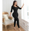 Women's Long Sleeved Full Body Shaperwear Elastic Bodysuits