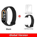 Mi Band 8 Blood Oxygen Tracker: Advanced Health Monitoring & Fitness Trends  ourlum.com Black N Black Strap CHINA 