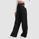 Women’s Drawstring Sweatpants Wide Straight Leg Casual Pants