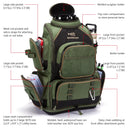 Bassdash Multifunctional Fishing Tackle Backpack Lightweight Tactical Soft Tackle Box