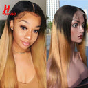 Customizable Vibrant Straight Lace Front Wigs 100 Remy Hair