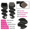 Indian Body Wave Lace Closure for Natural Enhancement