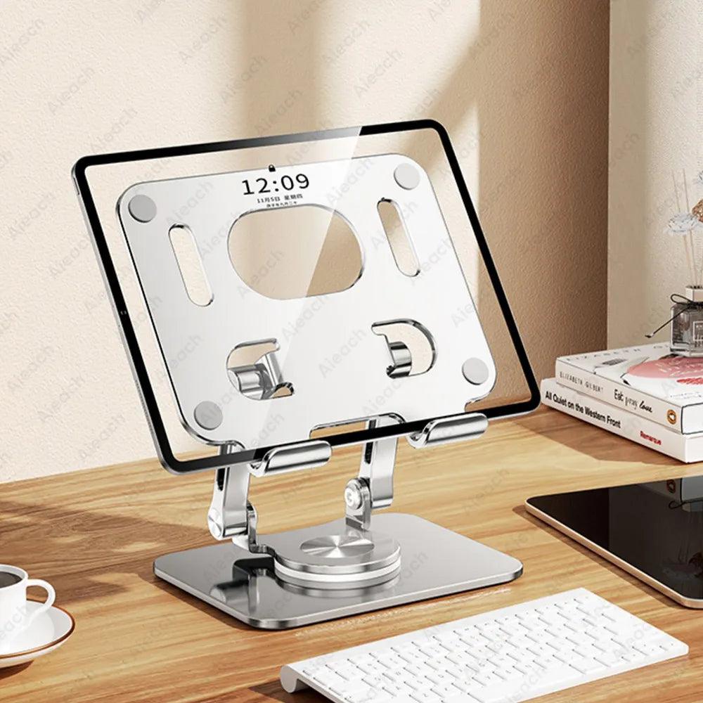 Swivel Tablet Stand: Versatile iPad Holder with Rotating Base  ourlum.com   