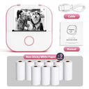 Compact Portable Wireless Mini Sticker Printer For Customizable On-the-Go Printing