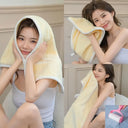 Square Spiral Bath Towel Designer Solid Color Quick Drying