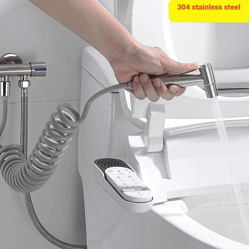 Bidet Sprayer Set: Stainless Steel Toilet Hygiene Spray Gun  ourlum.com   