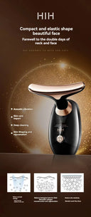 Black Gold Electric Facial Beauty Instrument Lifting Massager