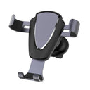 Gravity Car Holder: Secure Air Vent Mount for Smartphone GPS  ourlum.com Metal Grey  