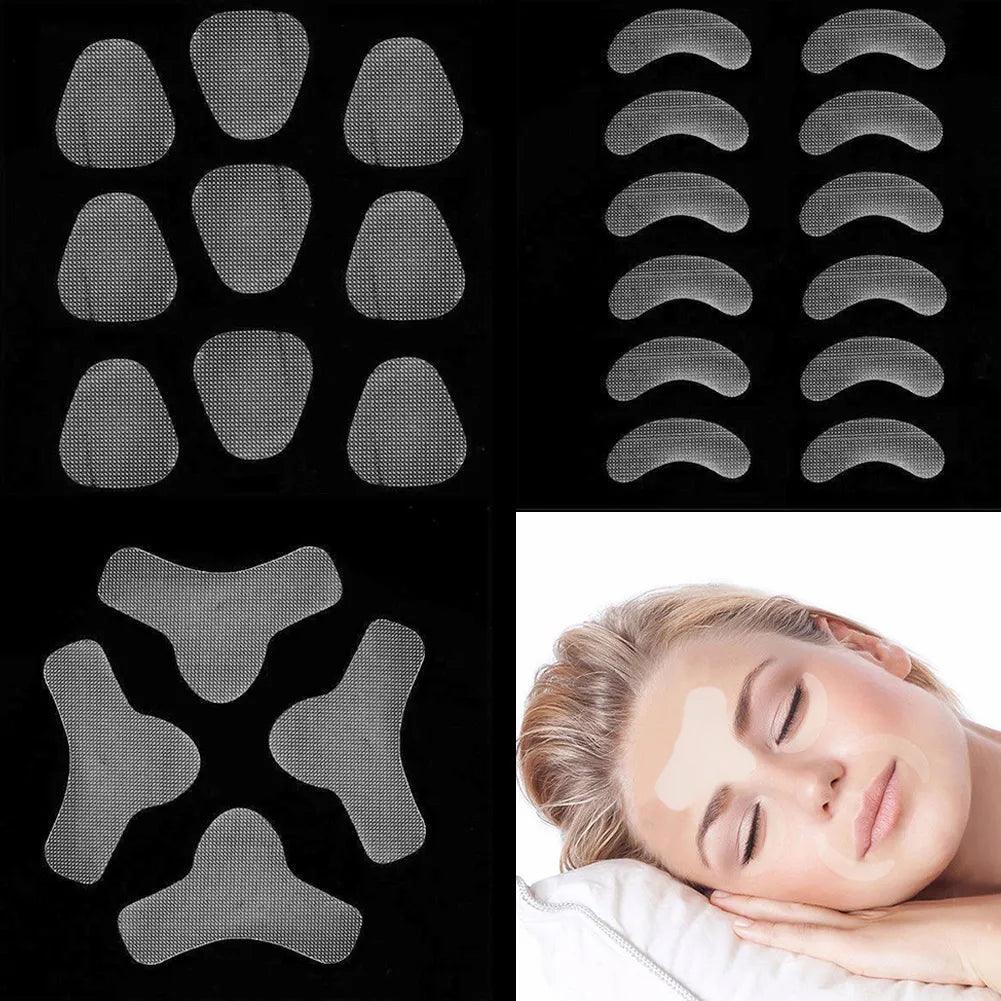 12/24/27pcs Thin Face Stickers EVA Anti-Wrinkle Anti-aging Patches Forehead Lift Tapes Beauty Skin Lift Up Unisex  ourlum.com   