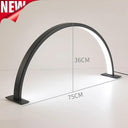 LED Half Moon Beauty Light Desktop Arch Ring Lamp Beauty Salon Curvd Eyelash Tattoo Lamp Nails Care Light Half Moon Lamp.  ourlum.com 75CM No rhinestone 2 United State 