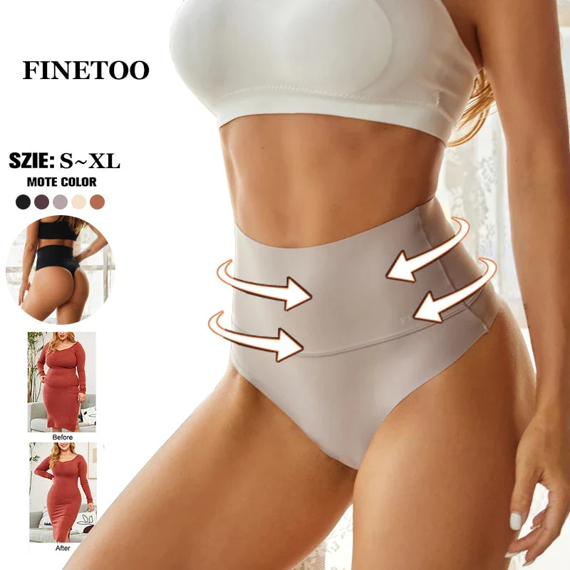 FINETOO Women's Seamless Shapewear Bodysuit for Ultimate Tummy Control & Comfort